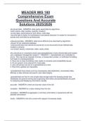 MEADER MIS 180  Comprehensive Exam  Questions And Accurate  Solutions 2025&sol;2026 