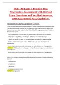 NUR 180 &ndash; Exam 3 Practice Test &vert; Progressive Health Assessment with Revised Exam Questions and Verified Answers &vert; 100&percnt; Guaranteed A&plus; Study Guide