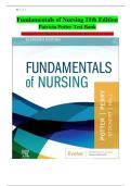 TEST BANK Fundamentals of Nursing 11th Edition Patricia Potter All Chapters 1-50 Includes Rationales &vert; A&plus; Graded