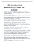Package deal for MEADER MIS 180 Most Comprehensive To Pass MEADER MIS 180 Practice Questions And Answers 2025&sol;2026