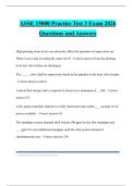 ASSE 15000 Practice Test 3 Exam 2026 Questions and Answers