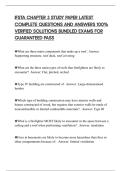 IFSTA CHAPTER 3 STUDY PAPER LATEST COMPLETE QUESTIONS AND ANSWERS 100&percnt; VERIFIED SOLUTIONS BUNDLED EXAMS FOR GUARANTEED PASS