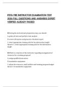 IFSTA FIRE INSTRUCTOR EXAMINATION TEST 2026 FULL QUESTIONS AND ANSWERS EXPERT VERIFIED ALREADY PASSED