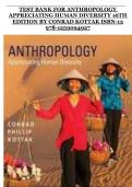Test Bank for Anthropology&colon; Appreciating Human Diversity &lpar;16th Edition&rpar; by Conrad Kottak &ndash; Complete Exam and Practice Questions