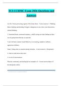 TCI CCHMC Exam 2026 Questions and Answers
