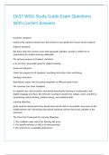 D637 WGU Study Guide Exam Questions With Correct Answers
