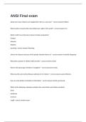  ANSI Final Exam Latest Updated With Complete Solutions Graded A&plus;