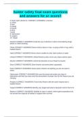 hunter safety final exam questions and answers for a&plus; score&excl;&excl;