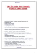 PKG 221 Exam with complete solutions latest version&period;