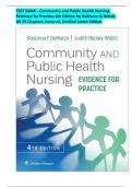 TEST BANK - Community and Public Health Nursing&colon; Evidence for Practice 4th Edition by DeMarco & Walsh&comma; All 25 Chapters Covered&comma; Verified Latest Edition&comma; Guide A&plus;