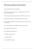 PIE exam questions and answers