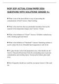 IHOP SOP ACTUAL EXAM PAPER 2026 QUESTIONS WITH SOLUTIONS GRADED A&plus;