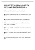 IHOP SOP TEST BANK 2026 EXAM REVIEW WITH SOLVED QUESTIONS GRADED A&plus;