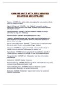 CMN 548 UNIT 5 WITH 100&percnt; VERIFIED SOLUTIONS 2026 UPDATE&excl;&excl;