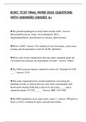 IICRC TCST FINAL PAPER 2026 QUESTIONS WITH ANSWERS GRADED A&plus;