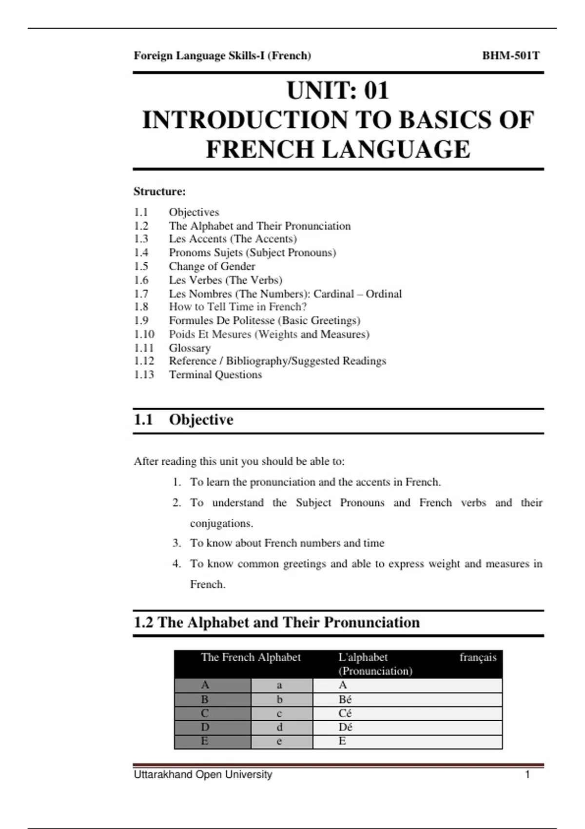 INTRODUCTION TO BASICS OF FRENCH LANGUAGE - French - Stuvia UK