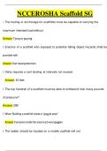 NCCER&sol;OSHA Scaffold SG 2025&sol;2026 Questions and Answers &lpar;100&percnt; Correct Answers&rpar; Already Graded A&plus;