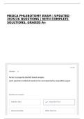 MEDCA PHLEBOTOMY EXAM &vert; UPDATED 2025&sol;26 QUESTIONS &vert; WITH COMPLETE SOLUTIONS&comma; GRADED A&plus;