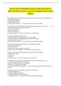 Permit Test &lpar;All Multiple Choice&rpar; with All Correct & 100&percnt; Verified Answers &vert;Actual Complete Exam&vert; Latest Update