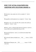 IICRC TCST ACTUAL EXAM PAPER 2026 QUESTIONS WITH SOLUTIONS GRADED A&plus;