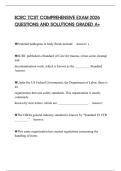 IICRC TCST COMPREHENSIVE EXAM 2026 QUESTIONS AND SOLUTIONS GRADED A&plus;