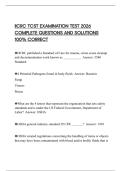 IICRC TCST EXAMINATION TEST 2026 COMPLETE QUESTIONS AND SOLUTIONS 100&percnt; CORRECT