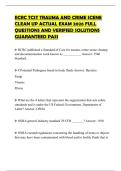 IICRC TCST TRAUMA AND CRIME SCENE CLEAN UP ACTUAL EXAM 2026 FULL QUESTIONS AND VERIFIED SOLUTIONS GUARANTEED PASS