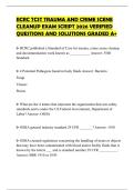 IICRC TCST TRAUMA AND CRIME SCENE CLEANUP EXAM SCRIPT 2026 VERIFIED QUESTIONS AND SOLUTIONS GRADED A&plus;