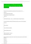 2025-Emergency Preparedness Quizzes All Solved Correct 2026 Updated&period; 