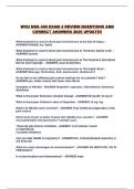 WVU NSG 460 EXAM 4 REVIEW QUESTIONS AND CORRECT ANSWERS 2026 UPDATE&excl;&excl;