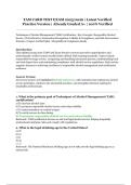 TAM Card Test Exam 2025&sol;2026 &mdash; Latest Verified Practice Version with Correct Answers &lpar;100&percnt; Verified&comma; Graded A&plus;&rpar;