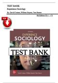 Test Bank for Experience Sociology 5th Edition by David Croteau&comma; William Hoynes&comma; and Tara Stamm &vert; Verified Complete Chapters 1&ndash;17