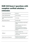 NUR 546 Exam 2 questions with complete verified solutions &plus; rationales&period;