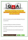 ETS Praxis Audiology Practice Test 2025 &vert; 120 Practice Questions with Answers &vert; Hearing Disorders&comma; Amplification&comma; Assessment &vert; ETS Official Format