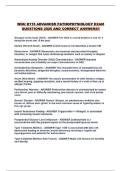 WGU D115 ADVANCED PATHOPHYSIOLOGY EXAM QUESTIONS 2026 AND CORRECT ANSWERS&excl;&excl;