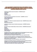 LEAD ABATEMENT SUPERVISOR STATE TEST NEWEST ACTUAL EXAM COMPLETE QUESTIONS AND CORRECT DETAILED ANSWERS &lpar;VERIFIED ANSWERS&rpar; 2026 UPDATE&excl;&excl;