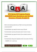 STC Series 66 Progress Exams 2025 &vert; 200&plus; Questions with Verified Answers &vert; Securities&comma; Ethics&comma; Economics&comma; Investment Strategies