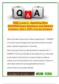 WSET Level 4 Diploma &ndash; Sparkling Wine &lpar;39 Exam Questions & Answers&rpar; &vert; Viticulture&comma; Production Methods&comma; Styles &ndash; 2025&sol;2026 &vert; Wine & Spirit Education Trust &lpar;WSET&rpar;