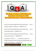 WV Septic Installers 2025&sol;2026 &ndash; 25 Exam Questions & Answers &vert; Soil Absorption&comma; Tank Specs&comma; Perc Test &vert; West Virginia Licensing Exam