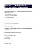 Mrcp part 1 QUESTIONS WITH COMPLETE SOLUTIONS PASSED