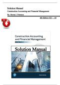 Solution Manual for Construction Accounting and Financial Management 4th Edition by Steven J&period; Peterson All Chapters &lpar;1&ndash;18&rpar;