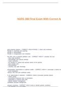 NURS 388 Final Exam With Correct Answers