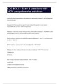 LOG BOLC - Exam 2 questions with 100&percnt; comprehensive solutions