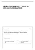 EME 106 &lpar;PALOMAR&rpar; TEST 1 STUDY SET WITH COMPLETE SOLUTIONS&period;