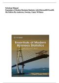 Solution Manual for Essentials of Modern Business Statistics with Microsoft Excel 9th Edition by David R&period; Anderson