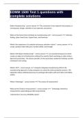 EDMM 1500 Test 1 questions with complete solutions