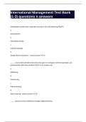 International Management Test Bank &lpar;1-3&rpar; questions n answers