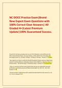  NC DOCC Practice Exam&vert;Brand New Expert Exam Questions with 100&percnt; Correct Clear Answers&vert; All Graded A&plus;&vert;Latest Premium Update&vert;100&percnt; Guaranteed Success&period;