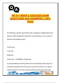 NR 511 Week 5 &lpar;2025&sol;2026&rpar; &vert; 60&plus; Exam Questions & Answers &vert; Orthopedics&comma; Rheumatology&comma; Neurology&comma; Pain Management &vert; Nursing &vert; Chamberlain University