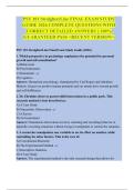 PSY 101 StraighterLine Final Exam Study Guide 2026